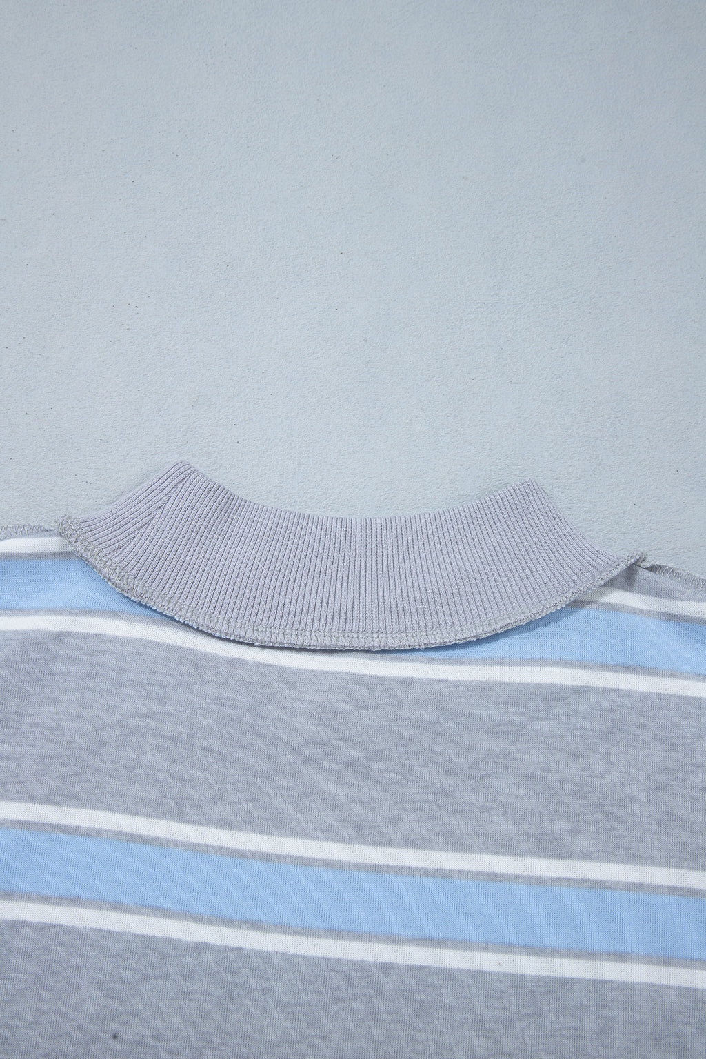 Striped Long Sleeve Pullover Top and Loose Pants Set
