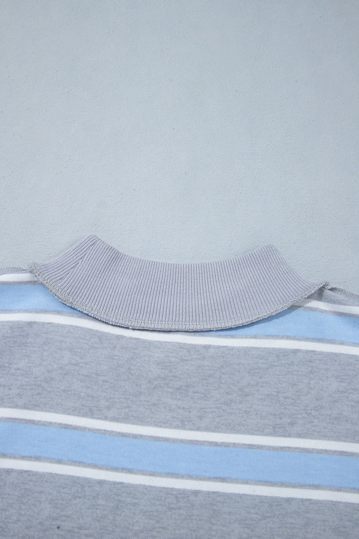 Striped Long Sleeve Pullover Top and Loose Pants Set