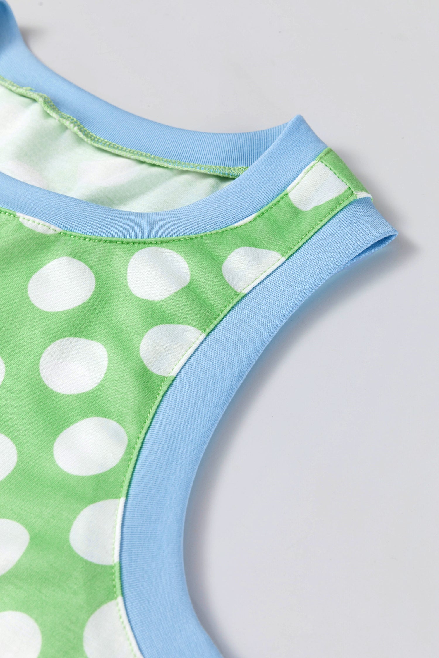 Green Polka Dot Tank Top