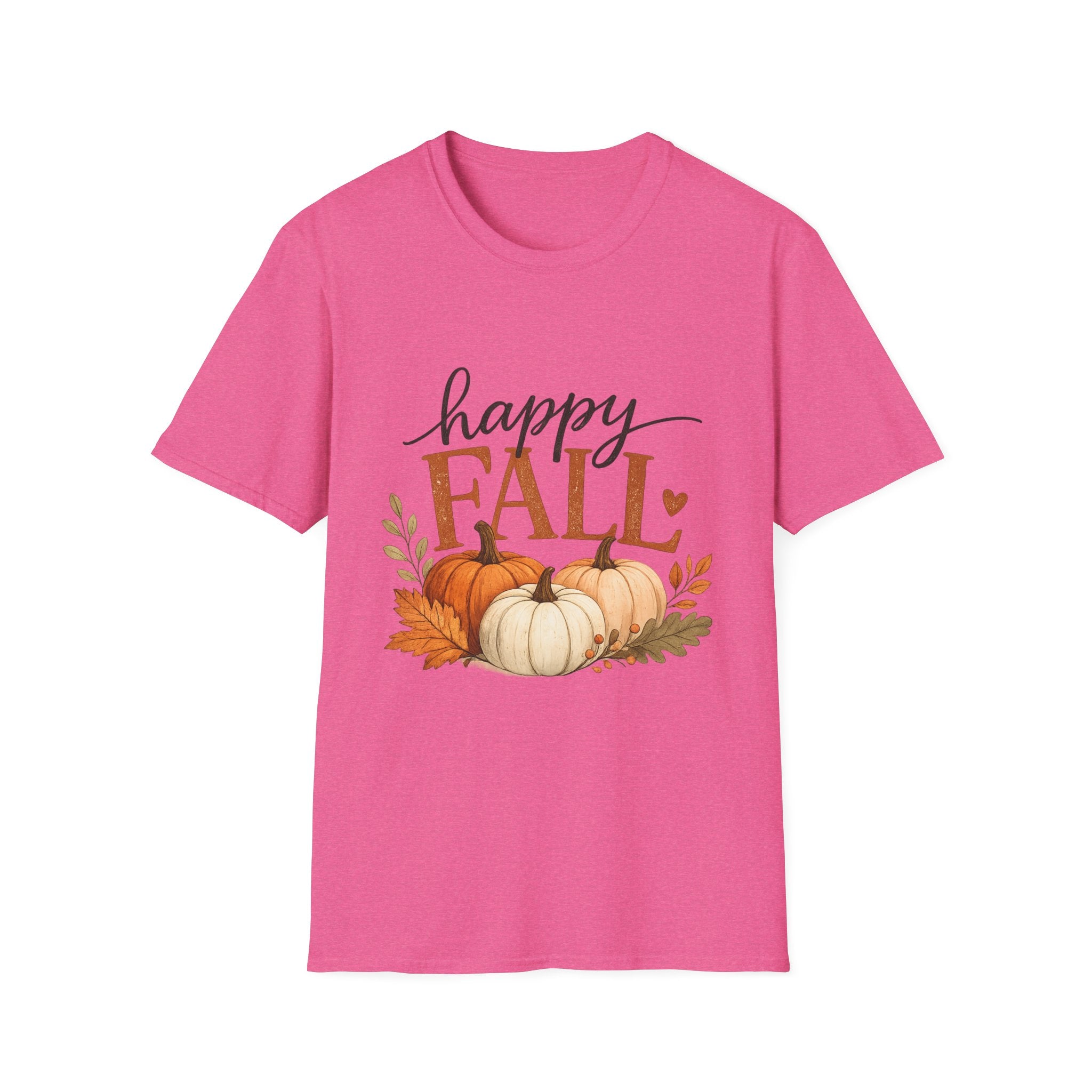 Happy Fall T-Shirt — Autumn Pumpkin Harvest Graphic Tee