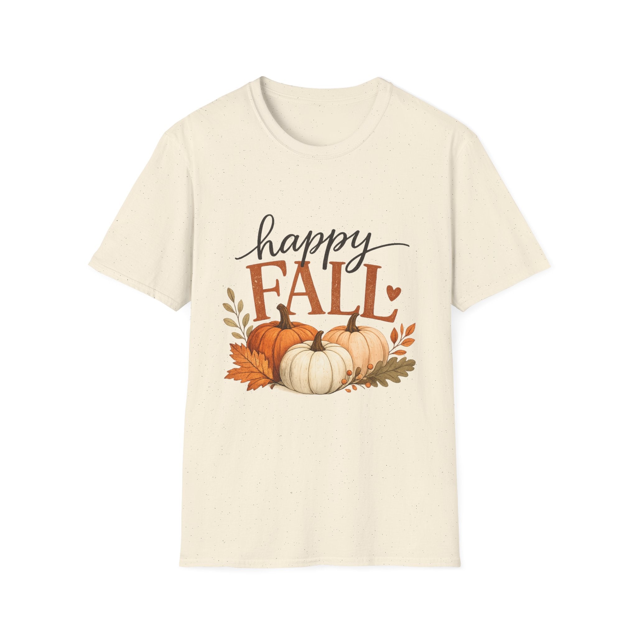 Happy Fall T-Shirt — Autumn Pumpkin Harvest Graphic Tee