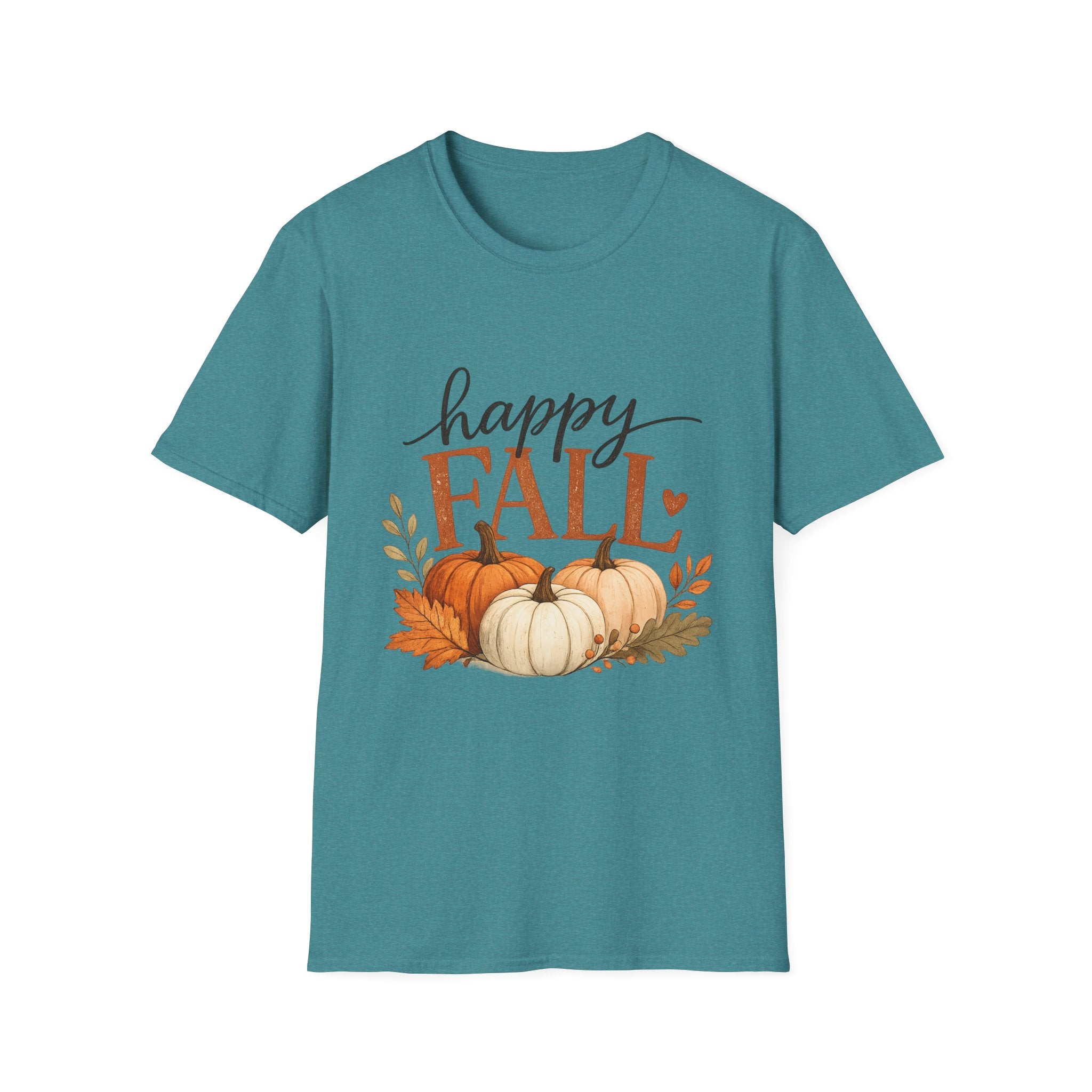 Happy Fall T-Shirt — Autumn Pumpkin Harvest Graphic Tee