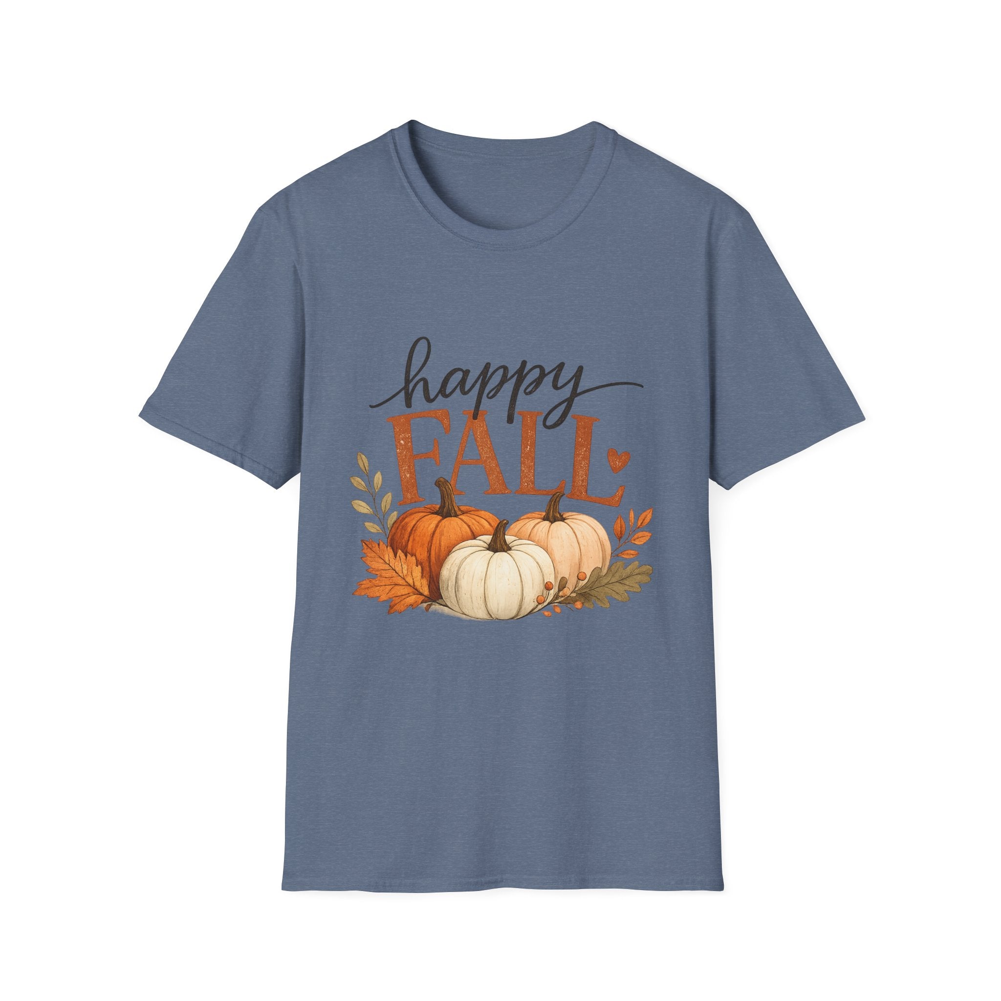 Happy Fall T-Shirt — Autumn Pumpkin Harvest Graphic Tee