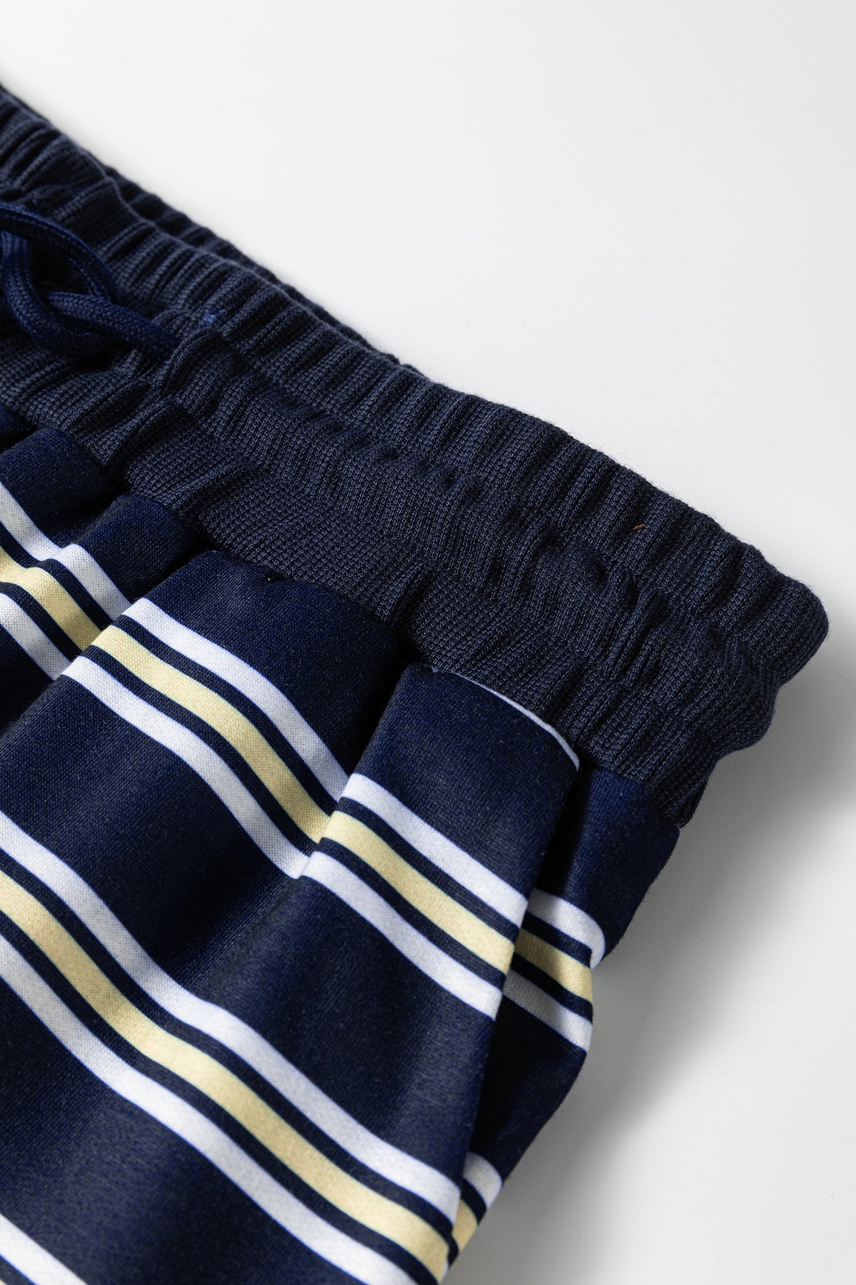 Stripe Cutout Long Sleeve and Wide Leg Pants