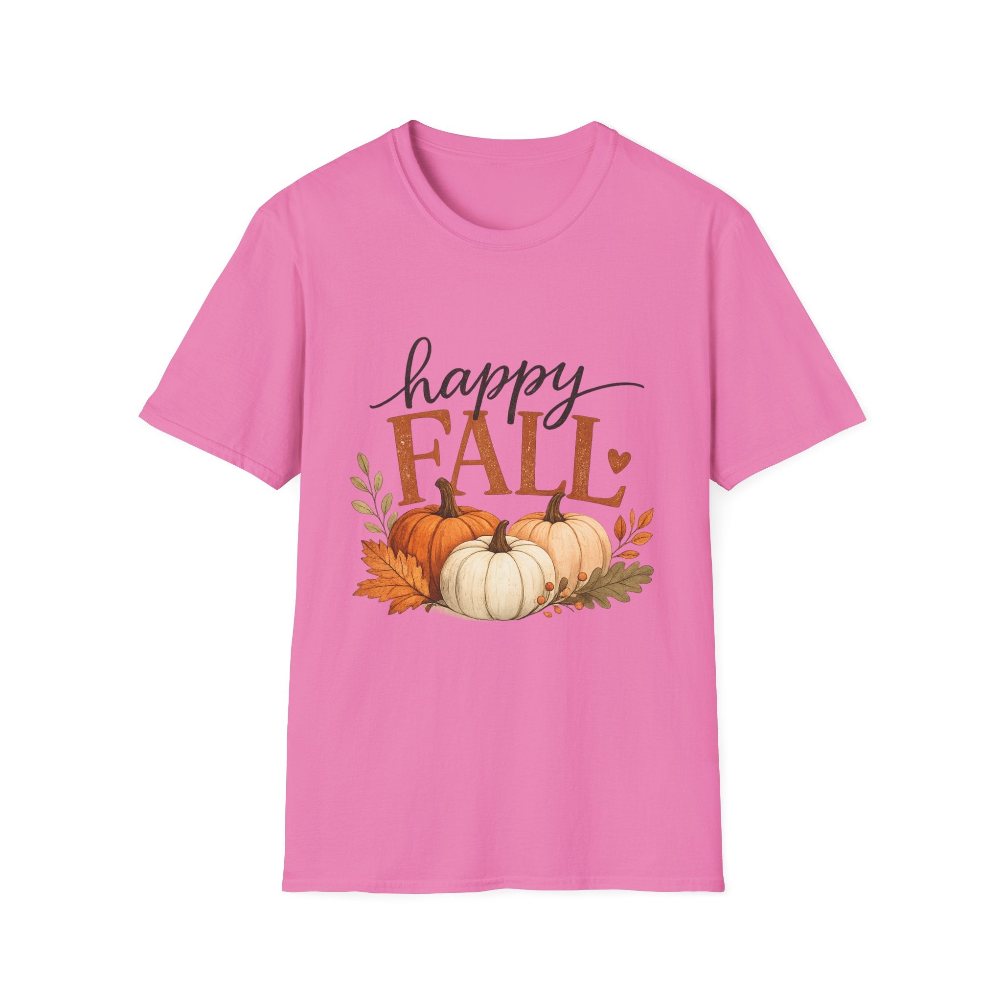 Happy Fall T-Shirt — Autumn Pumpkin Harvest Graphic Tee