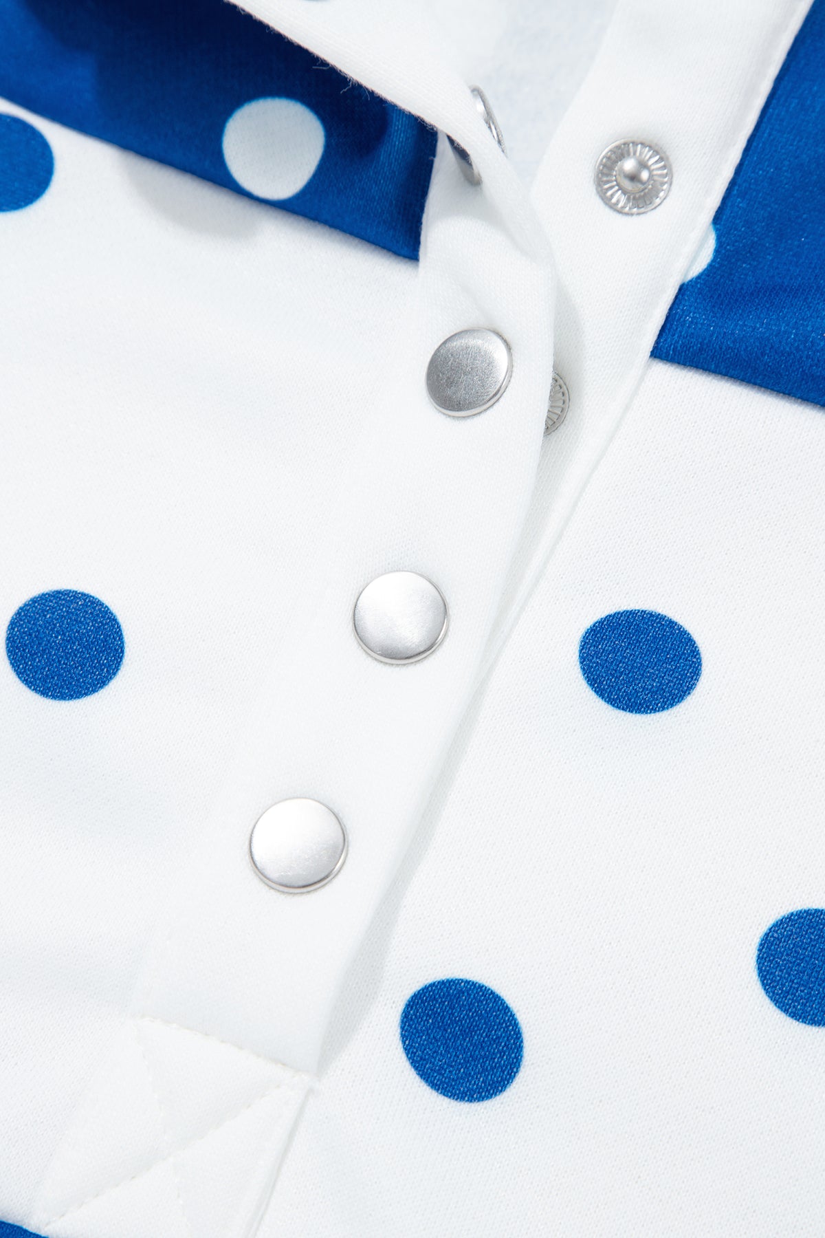 Polka Dot Colorblock Half Zip