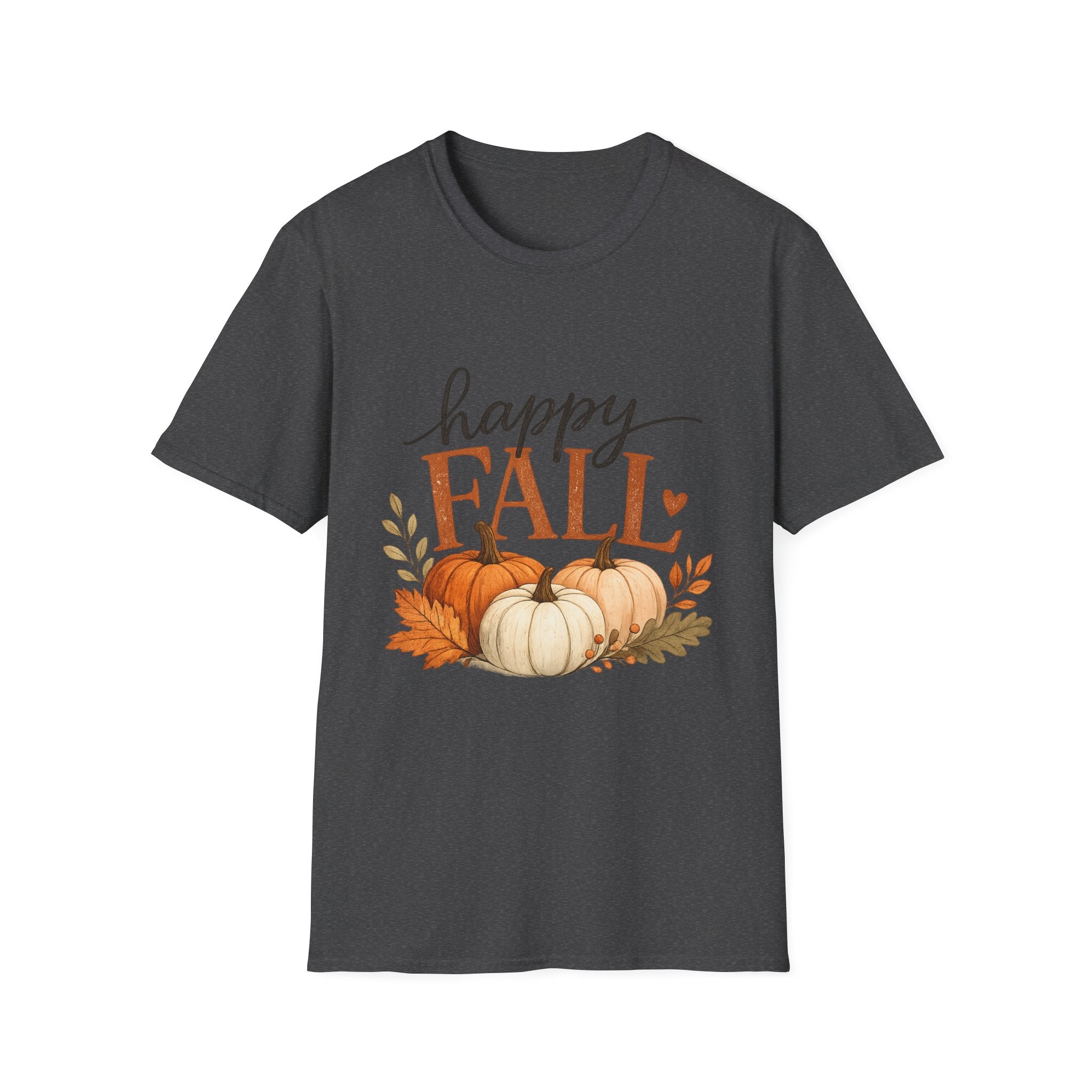 Happy Fall T-Shirt — Autumn Pumpkin Harvest Graphic Tee