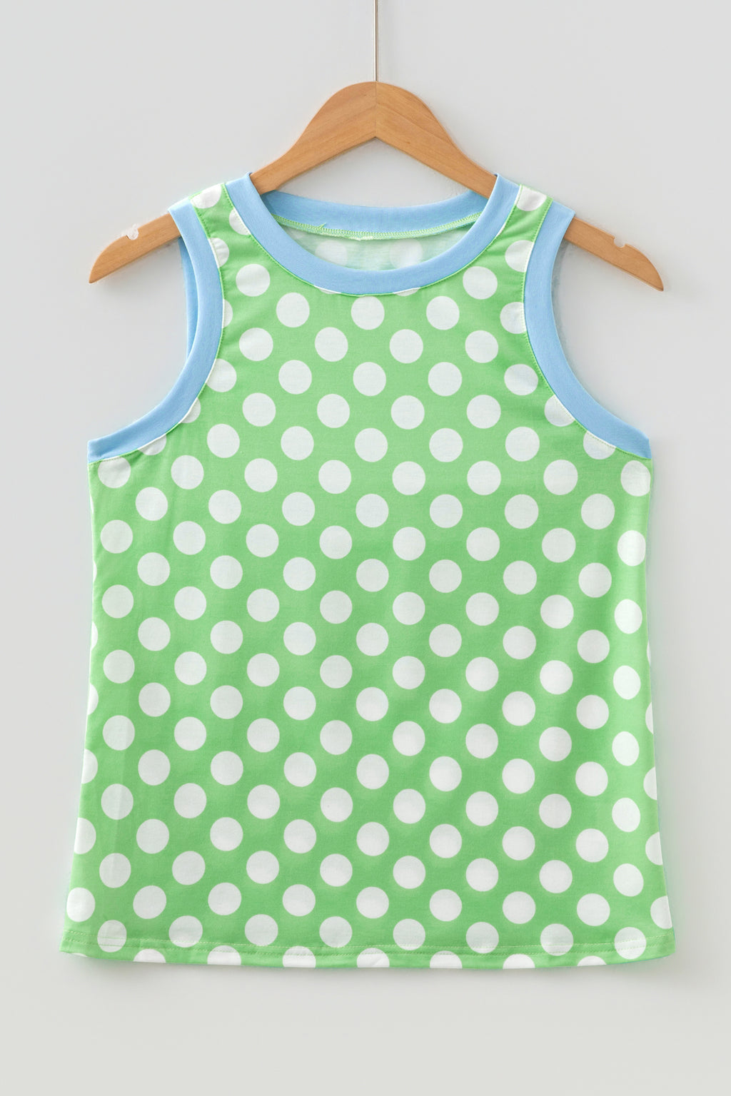 Green Polka Dot Tank Top