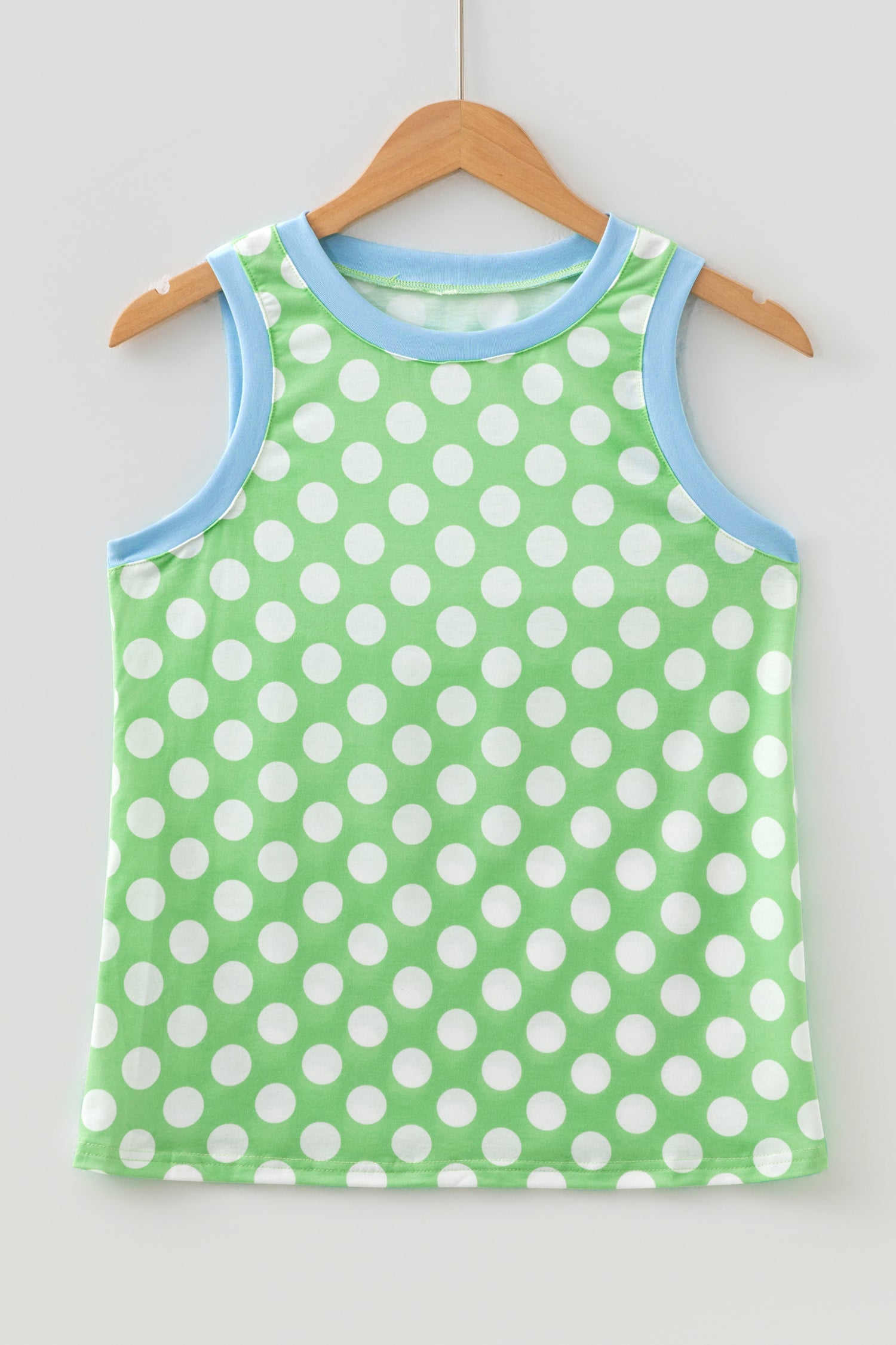 Green Polka Dot Tank Top