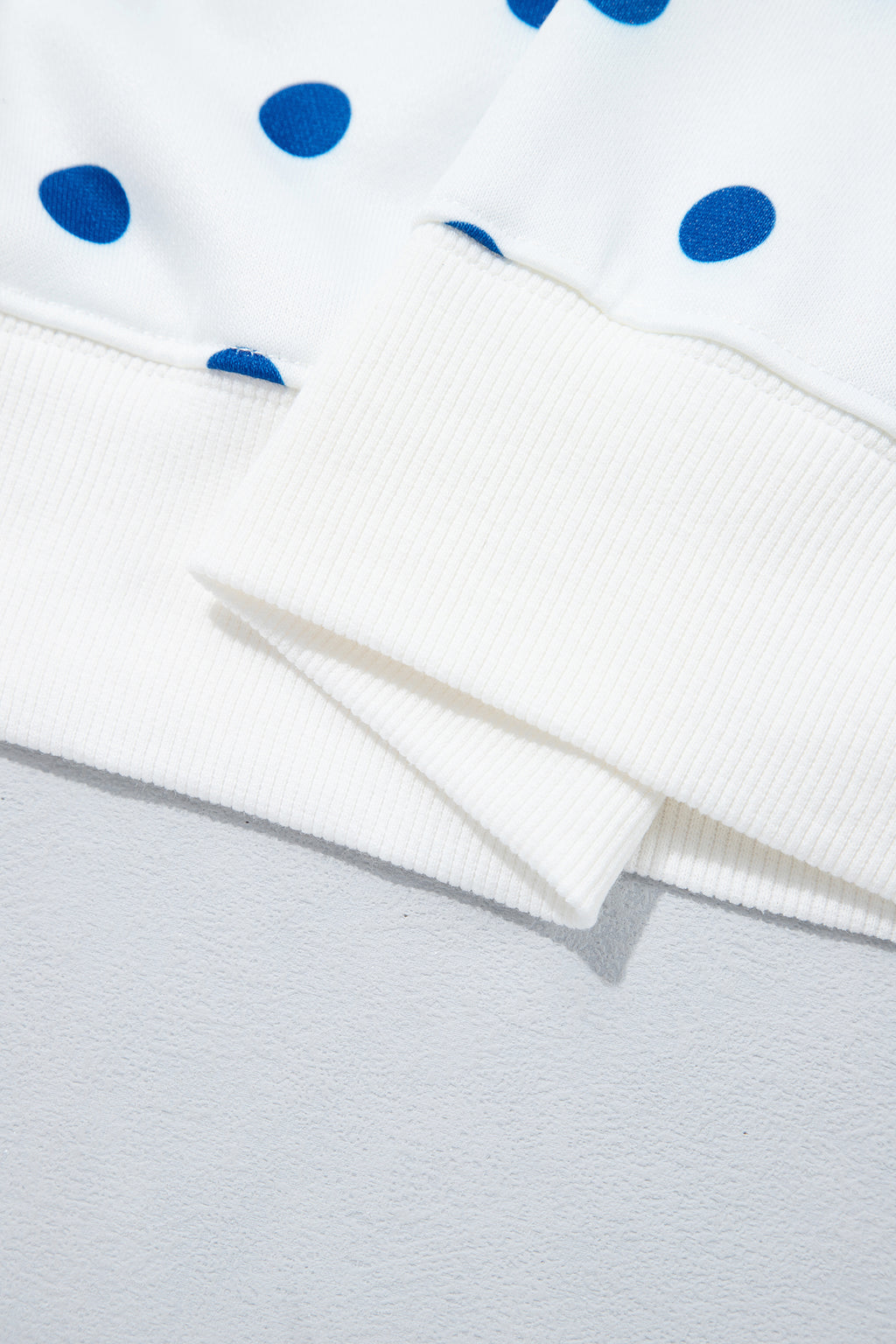 Polka Dot Colorblock Half Zip