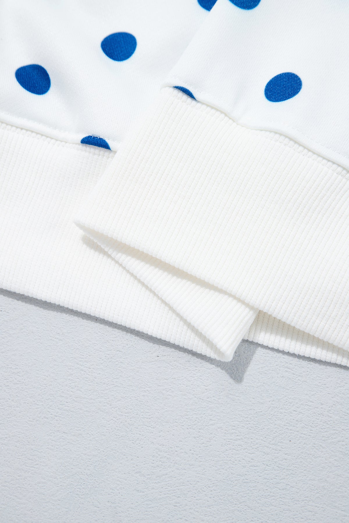 Polka Dot Colorblock Half Zip