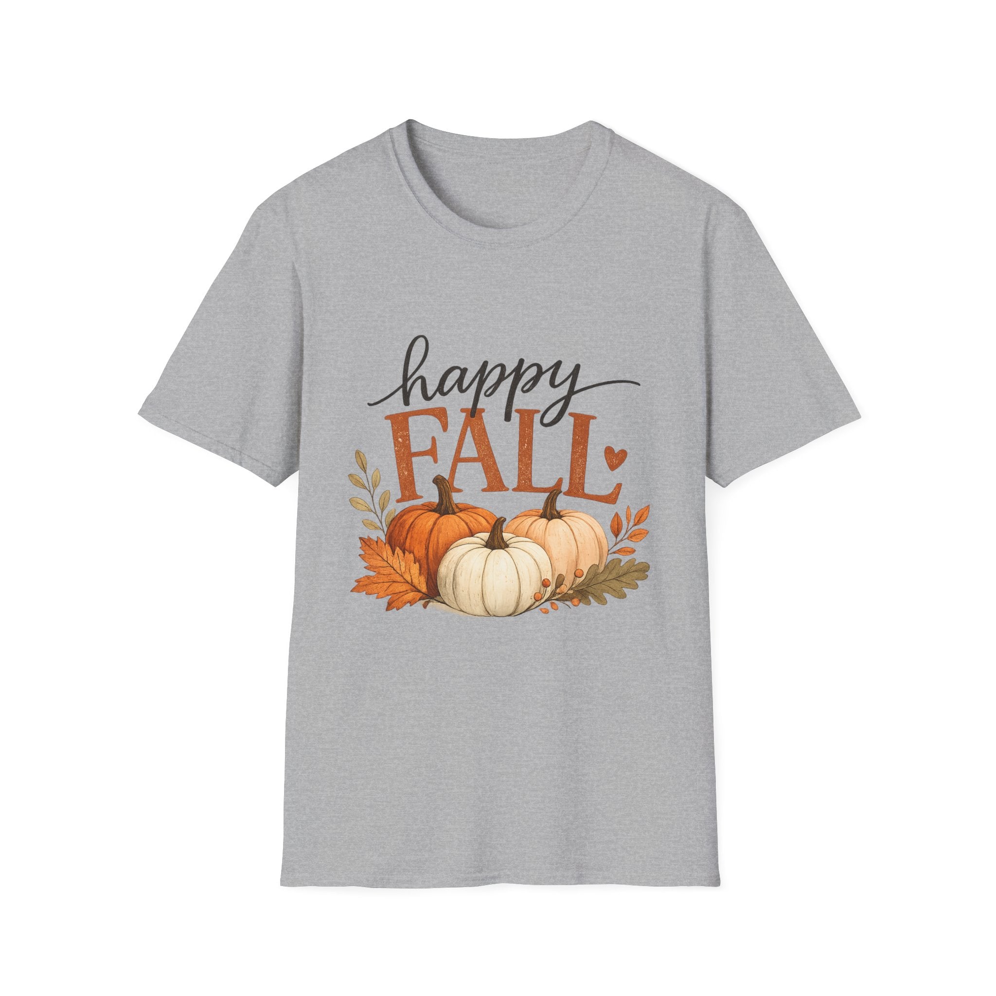 Happy Fall T-Shirt — Autumn Pumpkin Harvest Graphic Tee