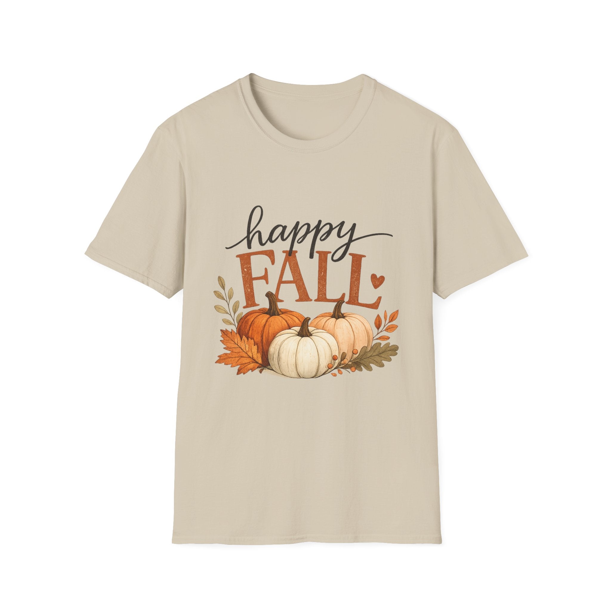 Happy Fall T-Shirt — Autumn Pumpkin Harvest Graphic Tee