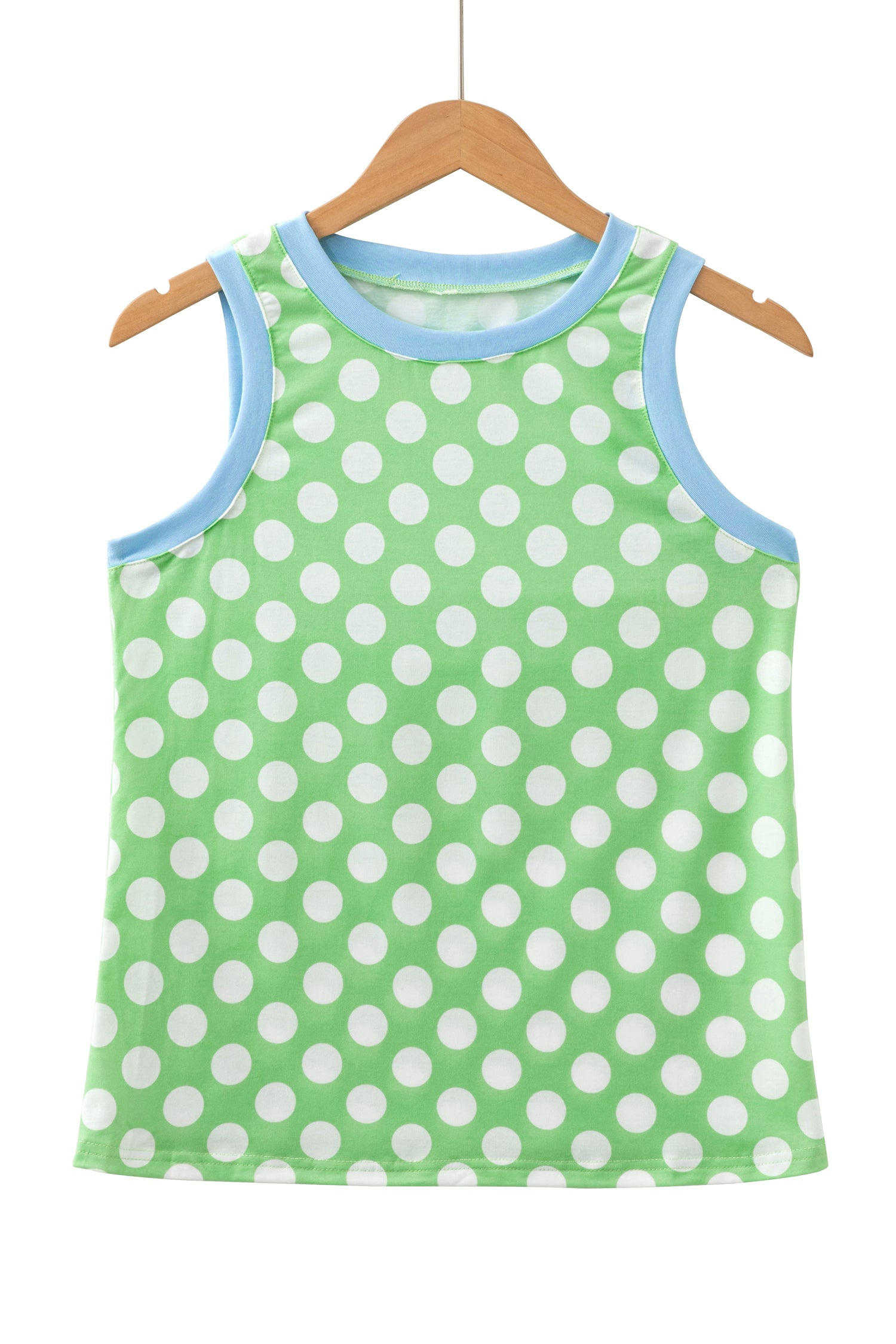Green Polka Dot Tank Top