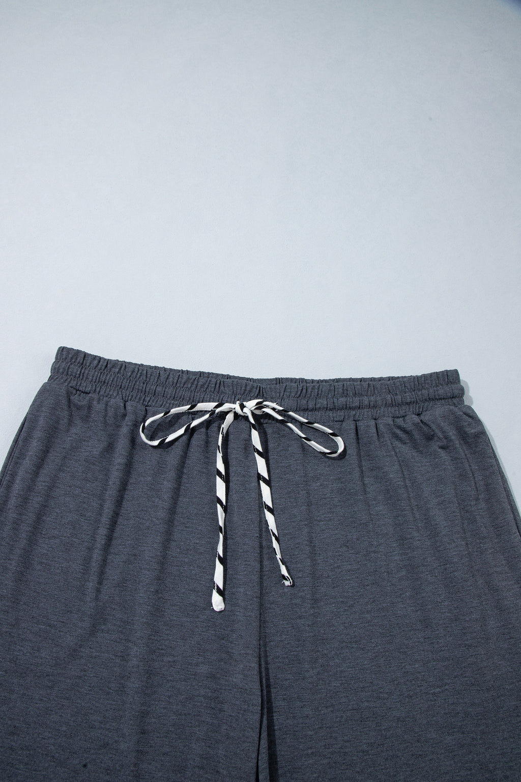 Ruffled Casual Wide Leg Pants