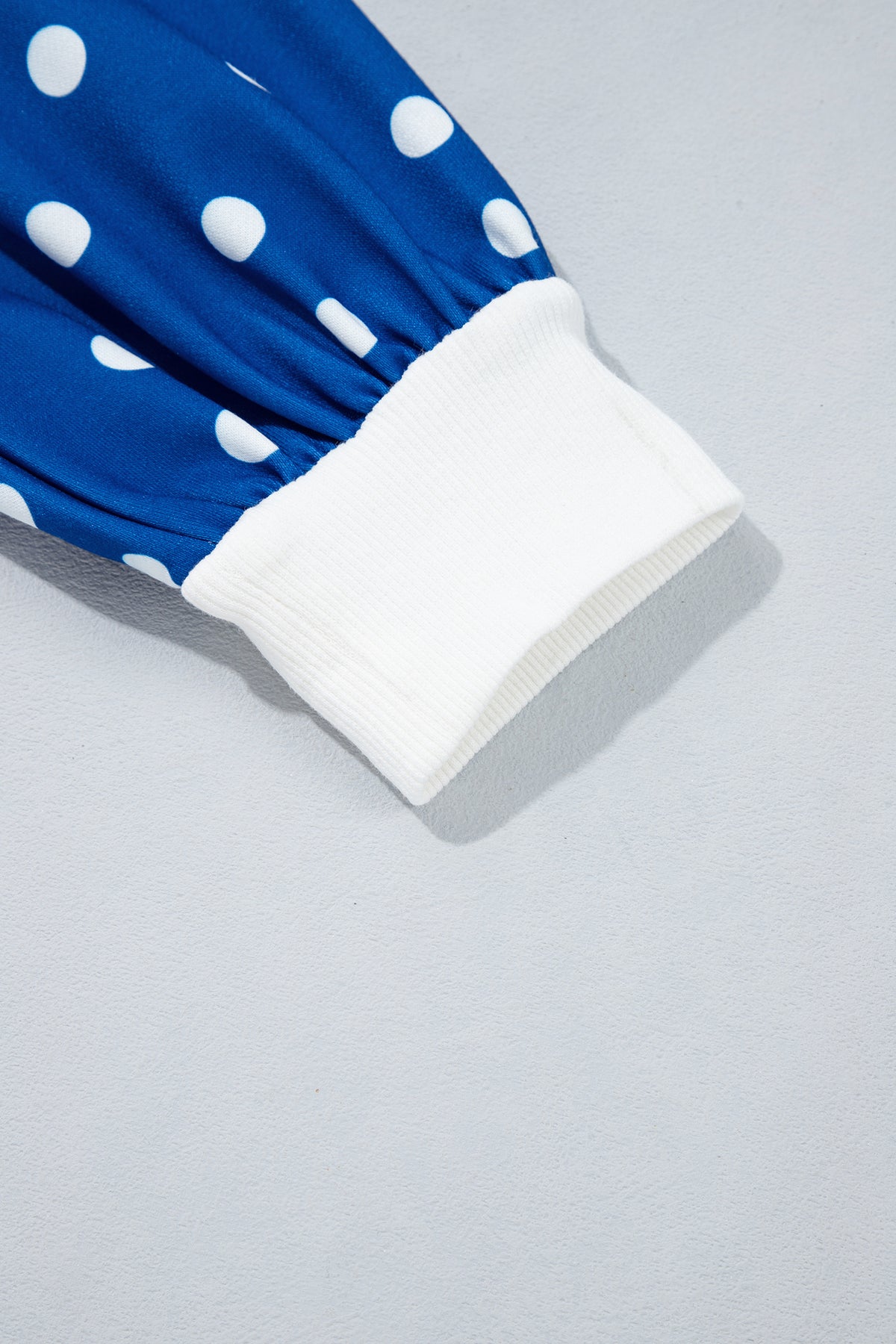 Polka Dot Colorblock Half Zip