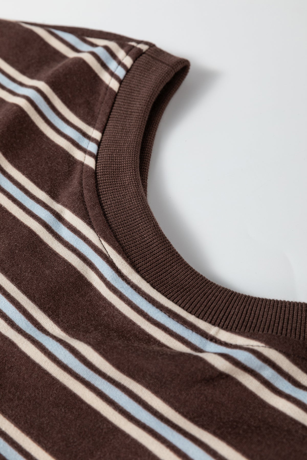 Stripe Cutout Long Sleeve and Wide Leg Pants