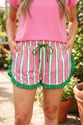 Polka Dot Ruffle Shorts